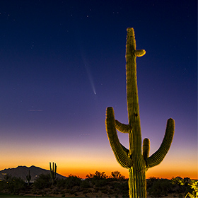 Comet c/2023 Tsuchinshan-Atlas over Arizona dark skies
